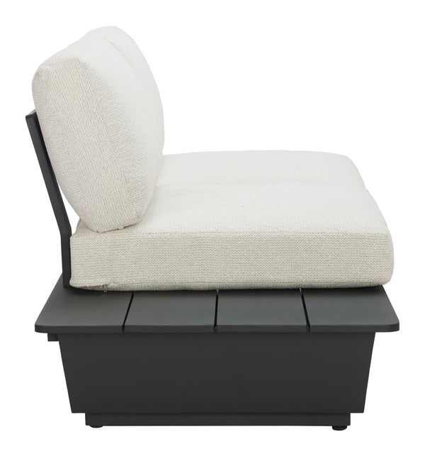 Zuo Modern Tien Lhf Loveseat – Modern Outdoor Furniture For Stylish Patios And Gardens, Premium Design & Comfort Beige 100% Olefin,Aluminum 704159-zuo-modern