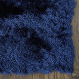 Feizy Rugs Indochine Plush Hand-tufted Polyester Shag Rug - Luxurious High Pile For Contemporary Spaces Blue,Black Polyester 4944550fdbl000n80