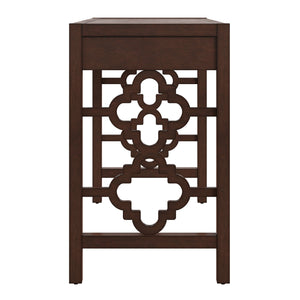 Homelegance By Top-Line Danika 2-Drawer Writing Desk Espresso MDF