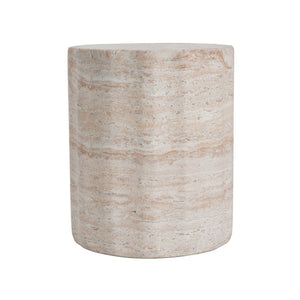English Elm Christopher Knight Home® - Outdoor/Indoor Lightweight Concrete Side Table In Elegant Travertine Finish For Versatile Use N773P253790Z