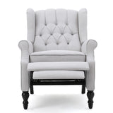 Christopher Knight Home® - Noble House - Walter Light Grey Fabric Recliner