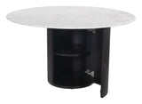 Izola Dining Table White & Black 110140 Zuo Modern