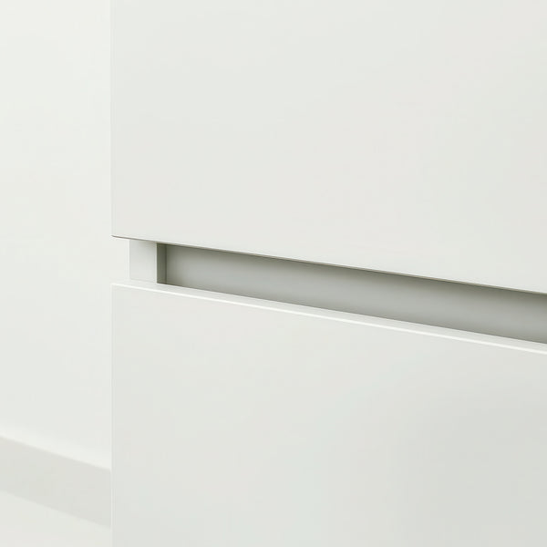 English Elm Elise Slim Modular Wood Closet Cabinet in White — Tall 108" Storage Unit with Drawers, Durable Melamine Finish B040P311966