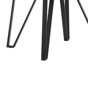 English Elm Christopher Knight Home® - Round Mid-Century Bar Table with Hairpin Metal Legs and Open Shelf, 46.85" Diameter, Stylish Dining Brown N771P205281W