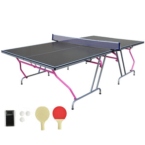 English Elm Double Fish Regulation Mdf Ping Pong Table Foldable Solo Practice Ready Indoor Play W3087P251047