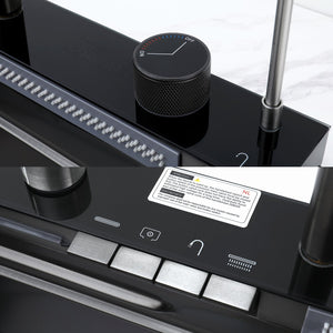 English Elm Pull-out Faucet Workstation Kitchen Sink 304 Stainless Steel with Digital Temp Display T3177P286037