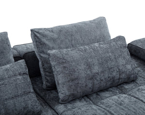 English Elm Sofa Modular Loveseat Antique Grey with Ultra-Dense Foam, Deep Seats, Orthopedic Support, Easy Assemble W1960S00008