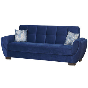 English Elm Primenest Stylish Convertible Sofabed With Storage – Blue Microfiber For Space-Saving Comfort B030P286498-GIGA