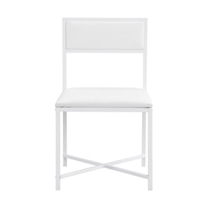 English Elm Topmax Extendable 5 Piece Dining Set with Pu Leather Chairs and Under Table Storage SP000082AAK