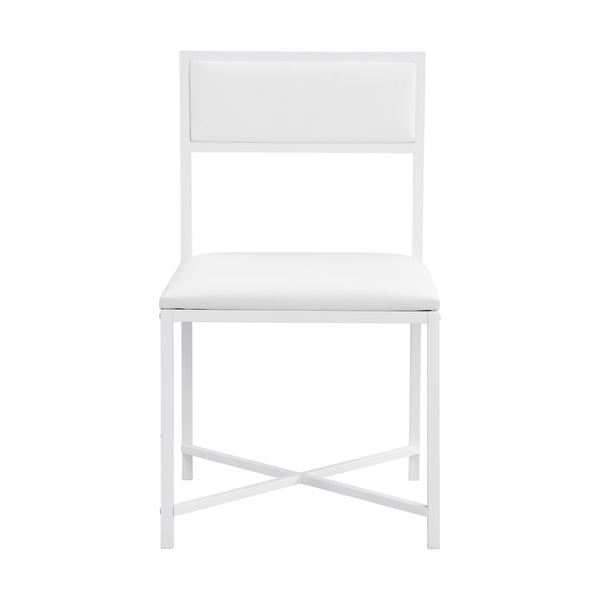 English Elm Topmax Extendable 5 Piece Dining Set with Pu Leather Chairs and Under Table Storage SP000082AAK