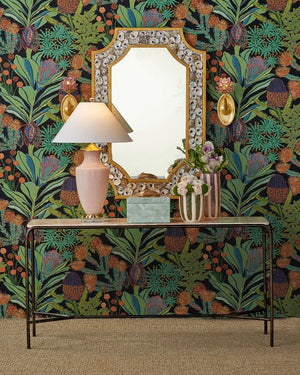 Currey & Company Crema Console Table - Industrial Elegance With Hand-forged Design And Warm Bronze Finish, Versatile Style Natural Marble ,Iron 4000-0219-currey-company