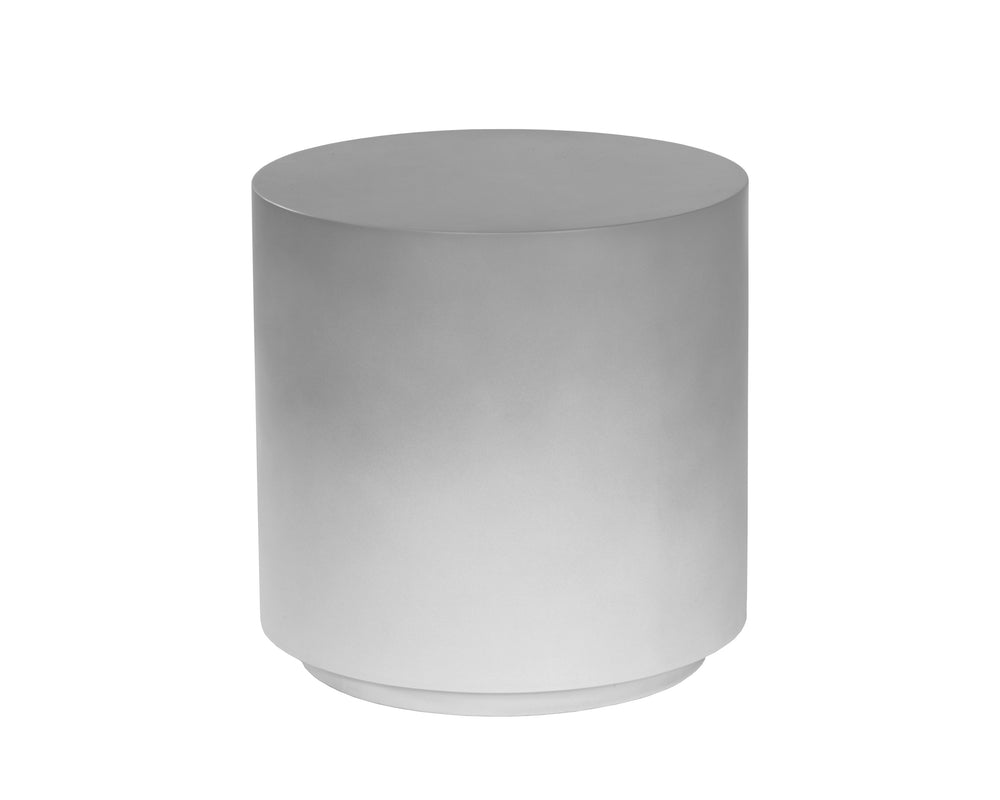 Sunpan Perfetti Contemporary End Table with Unique Ombre Finish in Grey and White for Modern Spaces