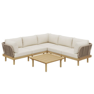 English Elm 6-piece Acacia Modular Outdoor Sectional with Rope Woven Backrests and Resort Patio Style N768P395021L_3_N768P395020L_2_N768P395019L