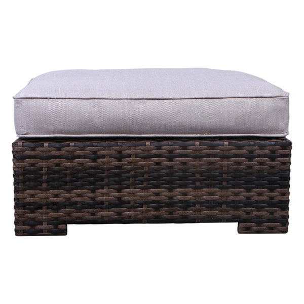 English Elm Fully Assembled 122'' Wicker L-Shaped Sectional Sofa With Cushions For Stylish Outdoor Spaces B120S00237