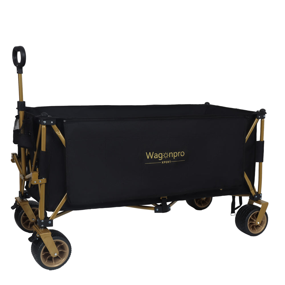 English Elm 51-inch Heavy Duty Steel Folding Utility Wagon with All-terrain Wheels and 480lb Capacity W2932P331764