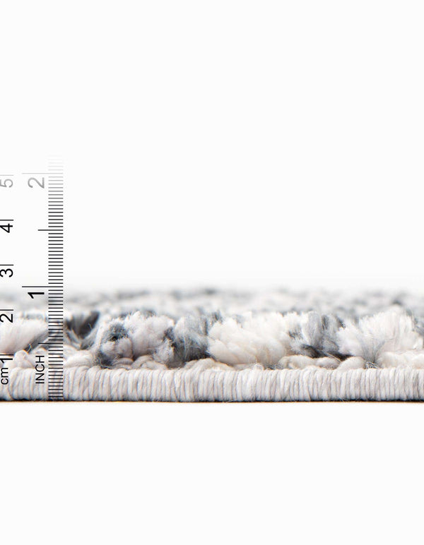 Unique Loom Cherokee Boone Machine Made Geometric Rug Sand, Gray/Black 9' 0" x 12' 2"