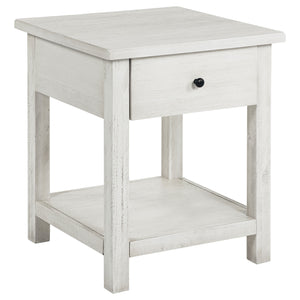 English Elm Castleton Farmhouse 2 Piece Living Room Set with Shelf Storage and Drawer B062S01717