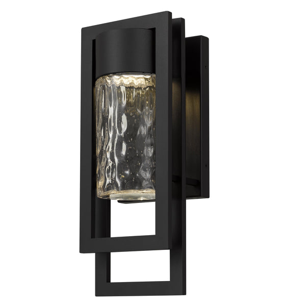 English Elm 15 Inch Hammered Glass Led Wall Sconce Dimmable Bathroom Vanity Hallway Light B370P417689