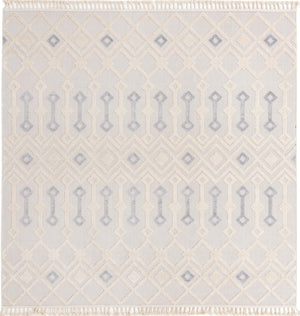 Unique Loom Arlo Lenny Machine Made Tribal Rug Sandy Beige, Beige/Gray 9' 10" x 9' 10"