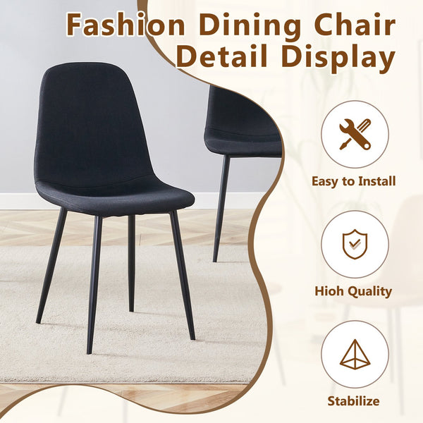 English Elm Table and Chair Set 47 Inch Round Mdf Spliced Top with Dual Tier Storage 4 Seats Black,Wood W1151S03334