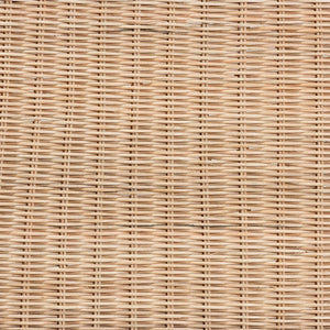 English Elm Modern Handwoven Rattan Mahogany Bench Artisan Boho Accent for Bedroom or Entryway B2750P470073