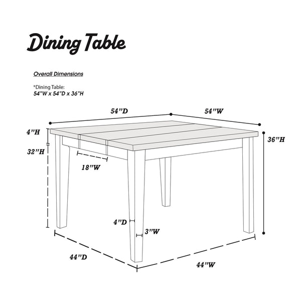 English Elm Dining Rectangle Expandable Dining Table with 18" Leaf Solid Wood Veneer Contemporary Antique Finish, 60" Base Walnut 58 L x 58 W x 8 H B011P207139