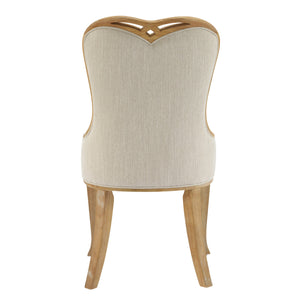 English Elm Christopher Knight Home® - Heart-Back Wingback Dining Chairs Set Of 4 - Elegant Upholstered Comfort With Natural Wood Legs N768P283429N_4