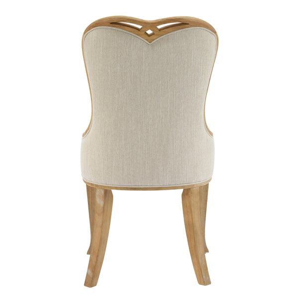 English Elm Christopher Knight Home® - Heart-Back Wingback Dining Chairs Set Of 4 - Elegant Upholstered Comfort With Natural Wood Legs N768P283429N_4