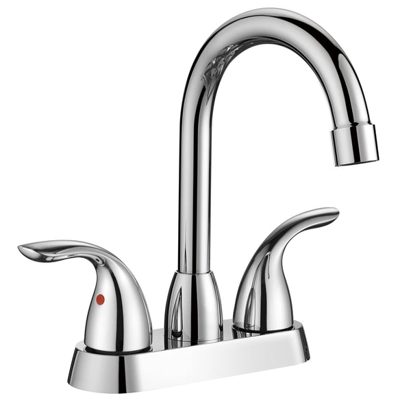 English Elm Bathroom Widespread Two Handle Faucet with Supply Lines and Pop up Drain Included Chrome B2724P499385