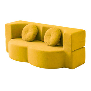 English Elm 2-In-1 Convertible Modular Sofa Bed With Memory Foam - No Assembly, Space-Saving Comfort For Any Room P1 W3653P355635-GIGA