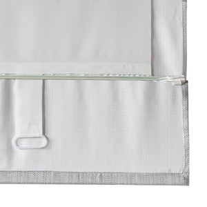 English Elm Basketweave Thermal Foambacking Roman Shade with Cordless Lift, OEKO-TEX Certified Energy-Saving Window Solution Grey 5.08 L x 10.5 W x 7.5 H B03598226