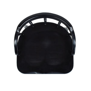 English Elm Jennifer Taylor Home - Breda Handmade 25.5" Turned Bubble Spindle Low-Back Swivel Wood Counter Stool, Eco Rubberwood Finish B2719P238394