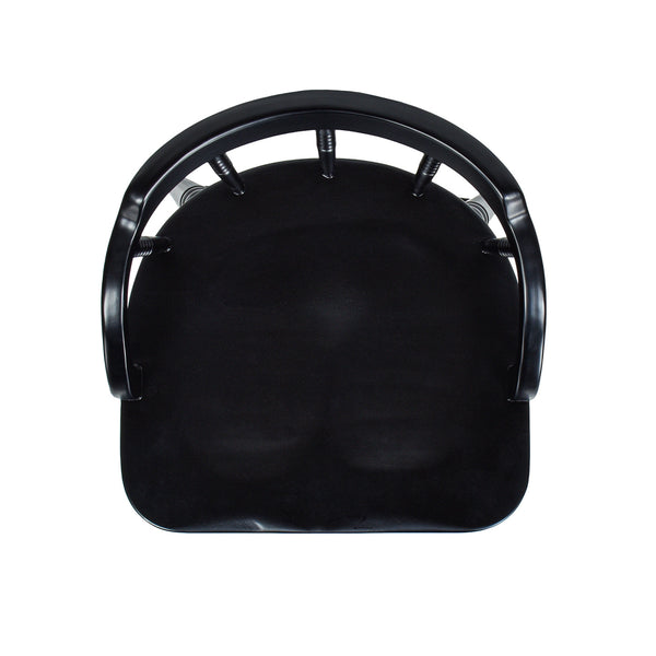 English Elm Jennifer Taylor Home - Breda Handmade 25.5" Turned Bubble Spindle Low-Back Swivel Wood Counter Stool, Eco Rubberwood Finish B2719P238394