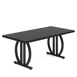 English Elm Bar Table Two Tier Industrial Metal Frame Open Shelf Home Kitchen Entertaining Stand T3971P458769
