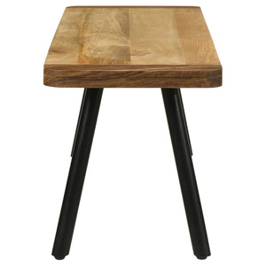 English Elm Jennie Mango Sheesham Wood Dining Bench with Iron Legs for Rustic Modern Spaces B062P447835