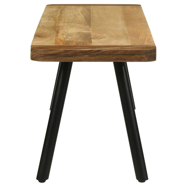 English Elm Jennie Mango Sheesham Wood Dining Bench with Iron Legs for Rustic Modern Spaces B062P447835