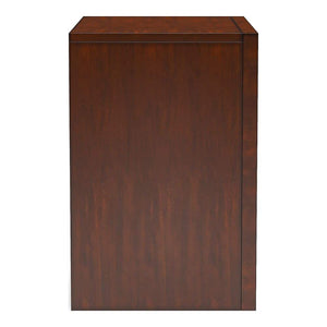 English Elm Contemporary Eastern King Storage Bed Set Cherry Wood Bookcase Headboard Nightstands B2741S00570