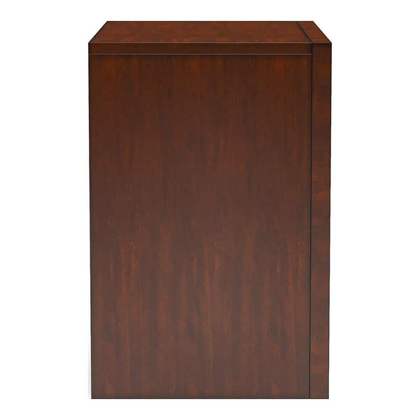 English Elm Contemporary Eastern King Storage Bed Set Cherry Wood Bookcase Headboard Nightstands B2741S00570