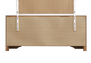 English Elm Madrid 6-Drawer Chest with Felt Lined Tray, Silver Acrylic Trim & Nickel Handles for Modern Storage White 43 L x 66 W x 20 H B078P286064