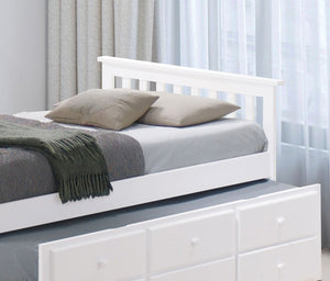 English Elm Transitional Captain Bed With Trundle, 3 Drawers & Slatted Design - Stylish Space-Saving Solution! B2741S00496-GIGA