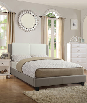 English Elm Modern Faux Leather Eastern King Bed Tall Upholstered Headboard Hotel Inspired B011S02140