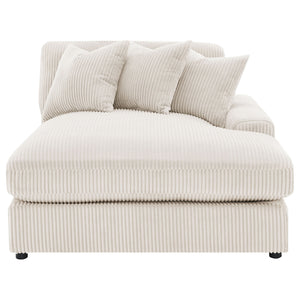 English Elm Upton Sand Reversible Sectional Sofa with Trillium Blend Cushions, Neutral Modern Comfort for Family Living B062S01241