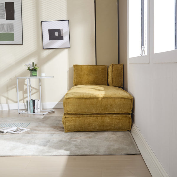 English Elm Coolmore Modular Chenille Sofa - Space-Saving Design, Flexible Layouts, And Built-In Side Pockets W1152P320503