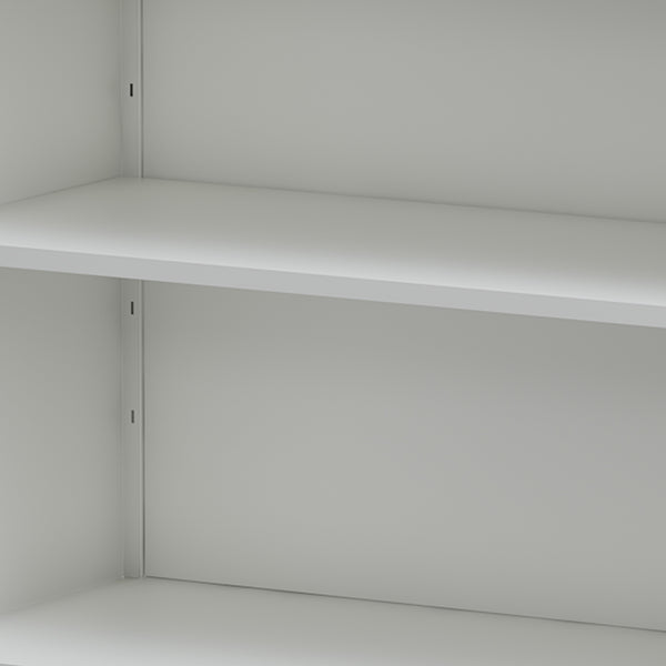 English Elm Kitchen Pantry Cabinet White Glass Doors Adjustable Shelves Side Hooks Rope Holes Slim 45"L Storage for Kitchen Living Dining Room Elegance T2398P272122