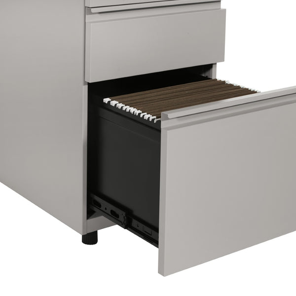 OSP Home Furnishings 22" Open Top Office Pedestal with Box File Drawers and Ball Bearing Slides PTO22BBF-HF