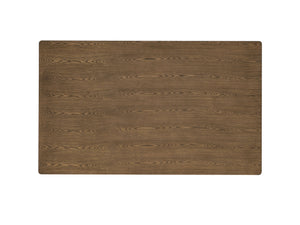 English Elm Damica Round Drop-Leaf Dining Table in Warm Wood Finish — Contemporary Solid Rubber Wood Design, Compact Foldable Surface Walnut 63 L x 38.2 W x 4.7 H B2726P320908