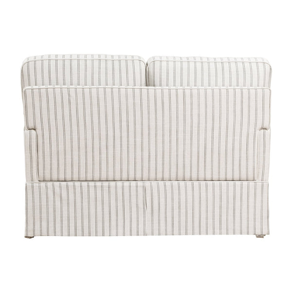 English Elm Classic Striped 3 Piece Living Room Set with Sofa Loveseat and Push Back Recliner B011S01554