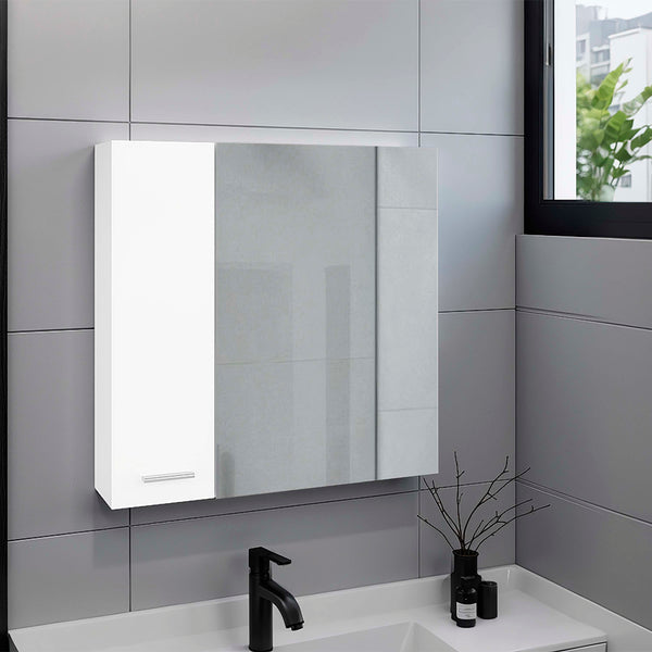 English Elm Nome Wall Mounted Mirrored Medicine Cabinet with Multi Compartment Interior Storage B097P474279