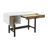 Madison Park Kirtley Casual Writing Desk With Drawer MP122-1136 White/Brown