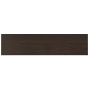 English Elm Warm Shaker 72 inch Low TV Media Stand Brown Solid Wood 72" Wide for TVs up to 80", Drawers, Cord Management B136P203488
